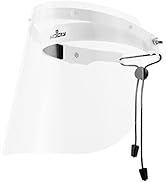 NoCry Flip Up Face Shield with Adjustable Headband; Comes with 2 Clear, Reusable Plastic Visors