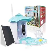 Bird Feeder with Camera,AI Identify Birds Species,Solar Powered,Auto Record Videos in Backyard,In...