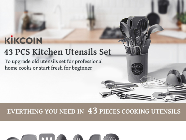43pcs kitchen utensils set