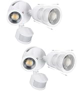 LEONLITE 25W LED Security Light Adjustable, Motion Sensor Flood Lights Outdoor, 30°-80° Beam Angl...