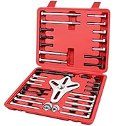 WETT Harmonic Balancer Puller Set, 47Pcs Power Steering Wheel Pulley Puller Installer Tool, Autom...
