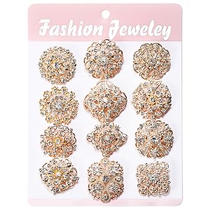 rose gold rhinestones bouquet accessories diamond pins for flowers bouquet pins flower brooch