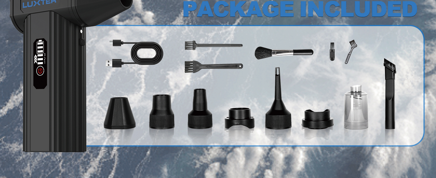 compressed air duster for cleaning PC, computer, keyboard, electric air blower duster