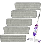 Microfiber Spray Mop Pads, Compatible with Swiffer PowerMop (5 Pack), Reusable Washable Floor Mop...