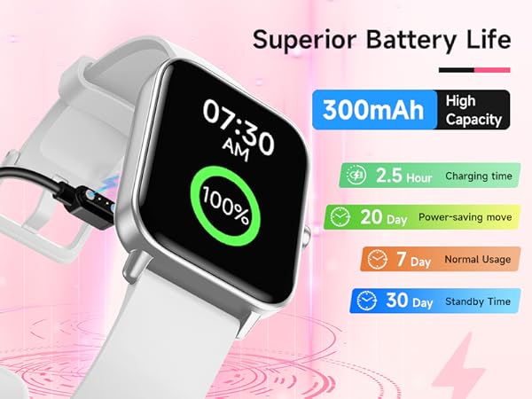 1.8&amp;#34; Smartwatch, IP68 Waterproof Activity Fitness Tracker, 101+ Sports Mode
