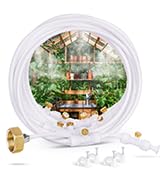 homenote Misting Cooling System 59FT (18M) Misting Line + 16 Brass Mist Nozzles + a Metal Adapter...