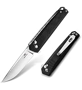 Mossy Oak Pocket Folding Knife, 3.5-Inch D2 Steel Drop Point Blade, G10 Handle, Small EDC Knife w...