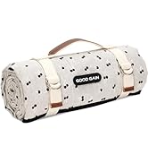Extra Large Picnic Outdoor Blankets with Carry Strap, Oversized 78"x57" Waterproof &amp; Sand Proof P...