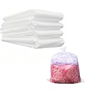 MITOB Reusable Extra Large Clear 1.97mil Plastic Bags 23.6x35.4 inch 5 Pieces Flat Open Storage P...