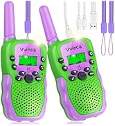 Vvinca Walkie Talkies for Kids Rechargeable, Spider Toys for Ages 3 4 5 6 7 8 9 10 Boys Girls Chr...