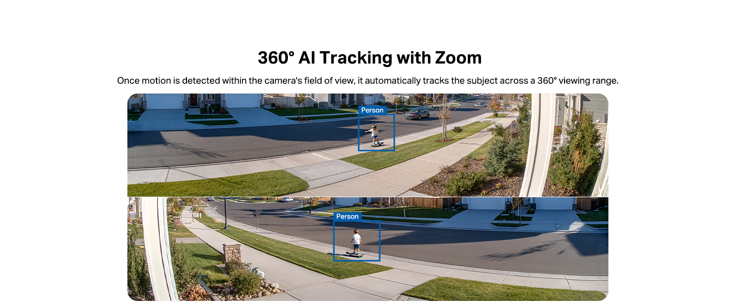 360 degree AI Tracking with Zoom