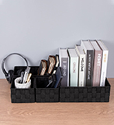 storage baskets for shelves