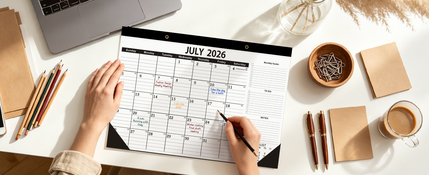 desk calendar 2026-2027