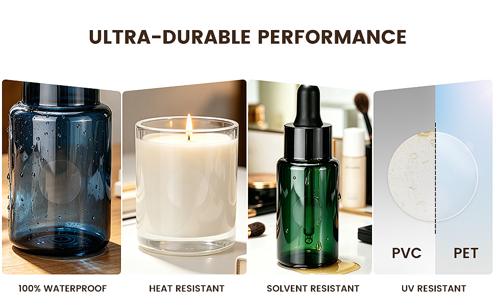 WATERPROOF HEAT RESISTANT SOLVENT RESISTANT UV RESISTANT