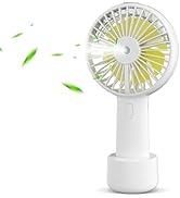 Small Handheld Misting Fan, Portable Mister Fan with 20ml Water Tank Rechargeable USB/Battery Ope...