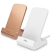 Oinmely 2-Pack Wireless Charger Wireless Phone Charger Stand Qi-Certified 10W Max Compatible with...