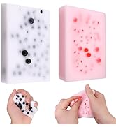 2PCS Square Skin Picking Squishy Fidget Toys, Pimple Popping Sensory Picky Pad for Stress Relief,...