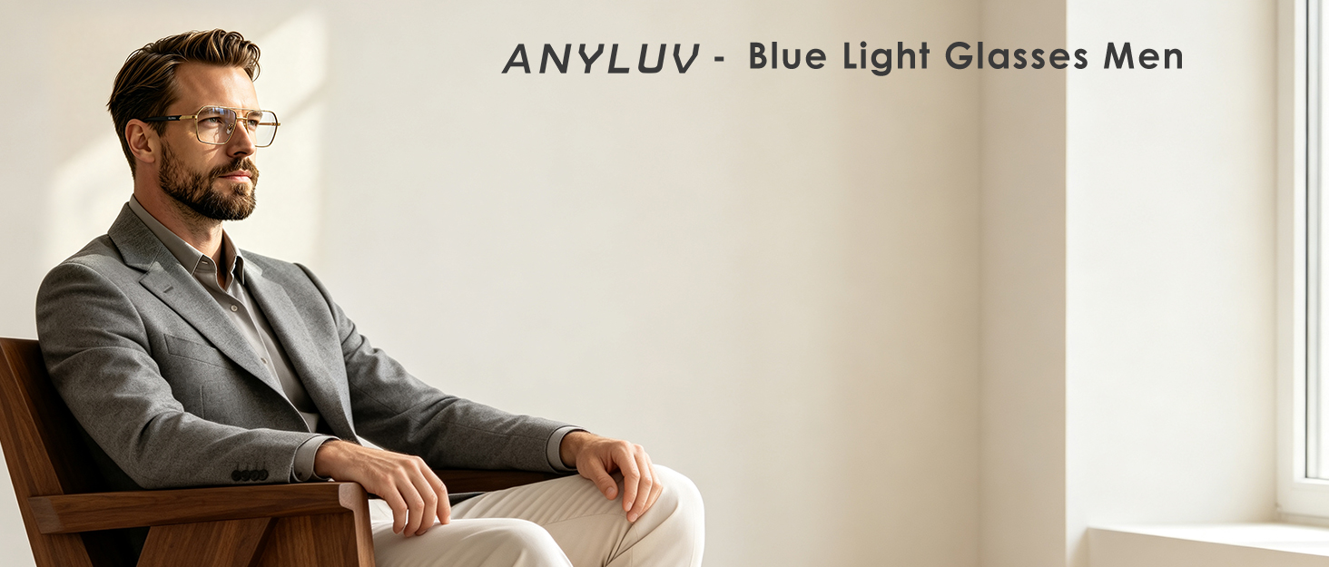 Blue Light Glasses Men/Women, Blue Light Blocking Glasses, Computer Screen Blocker Eyes Protection