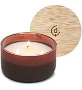 Calyan Wax Co. 3 Wick Candle, Mahogany + Cashmere Scented Candle, 30+ Hour Burn Time, 3 Wick Soy ...