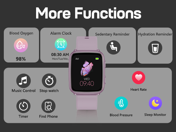 fitness watch with many function