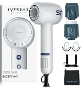 Supreme Trimmer Hair Dryer SHD347, 300 Million Negative Ionic Blow Dryer | 110,000 RPM Brushless ...