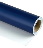 RUSPEPA Navy Blue Wrapping Paper Solid Color - Mini Roll - for Christmas, Wedding, Birthday, Show...