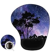 AIMSA Ergonomic Mouse Pad with Wrist Support Gel, Wrist Rest Pad Non-Slip PU Base Comfortable Lap...