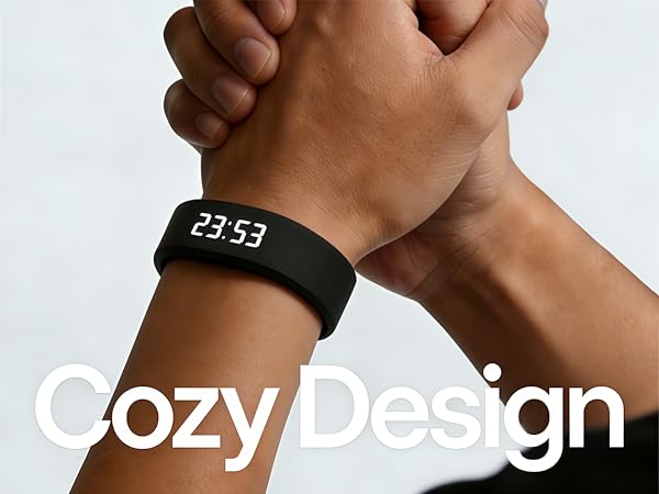 Vibrating Alarm Wristband Electric Clock Watch Shock Silent Sleeps Wrist Sleep Bracelet