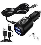 Dash Cam Charger 2023 Upgraded USB-C Car Charger with Dual USB Port Compatible with, Rexing, Byak...