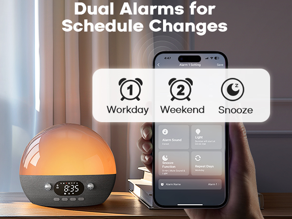 Dekala RESTON SUNRISE ALARM CLOCK5