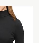 NY Threads Womens Turtleneck Long Sleeve Shirt Slim Fit Thermal Base Layer Tops