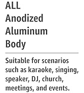 AFUOO Wireless Microphone Set for Singing, Speech, Speaker, Karaoke, 2.4GHz Dual-Mic Receiver, 200ft