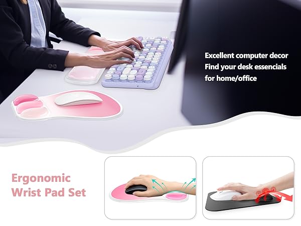 mouse pad with wrist rest desk accessories