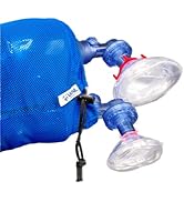 WNL Products 5000BVM-COMBO, 1 Practi-Mask BVM Adult/Child and 1 Infant CPR Trainings Mask, Includ...