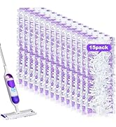 LOVECO 15 Pack Disposable Power Mop Refills Pads Compatible for Swiffer PowerMop Multi-Surface Mo...