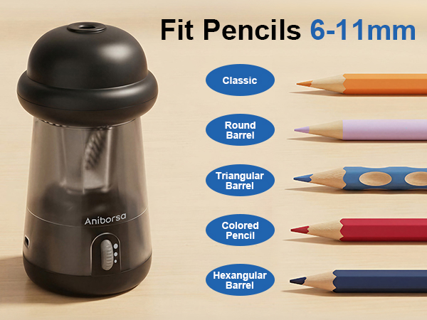 color electric pencil sharpener