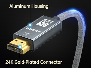 Alloy Housing adn Gold-plated connectors