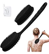 GEENOA Silicone Back Scrubber, Soft Silicone Loofah with Handle, Gentle Exfoliating Back Scrubber...