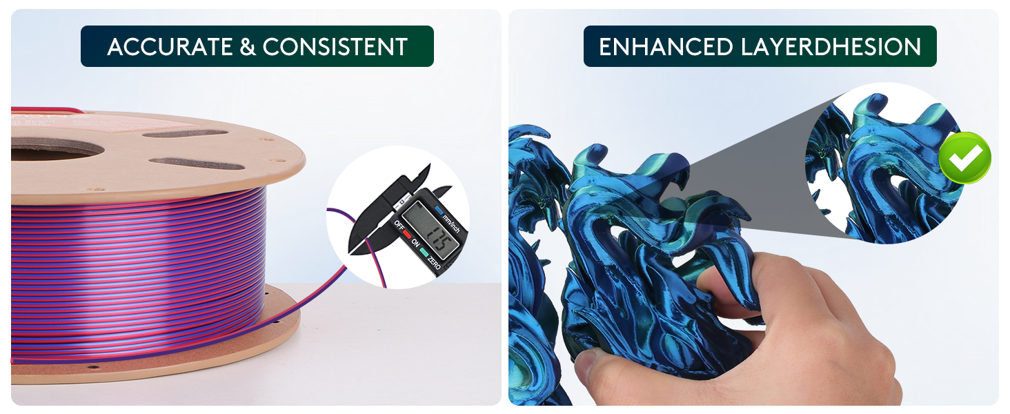 3D Printing filament shiny pla