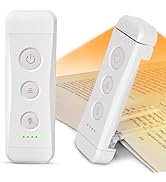 Glocusent USB Rechargeable Book Light for Reading in Bed, Portable Clip-on LED Reading Light, 3 A...