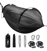 Lulladle Camping Hammock - Double and Single Hammock Portable with Tree Straps and with Mosquito ...