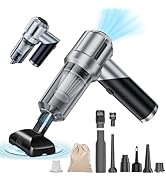 houscly Portable Cordless Foldable 20000PA High Power Mini Vacuum Cleaner, 4-in-1 Compressed Dust...