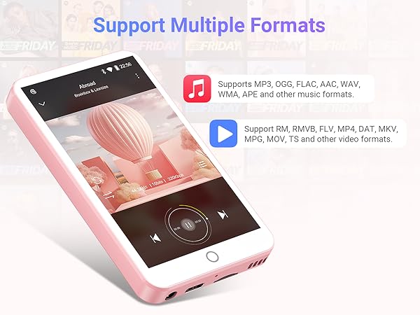 MP3 Player with Bluetooth and WiFi