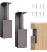 MOROBOR 2 Pcs Pocket Door Edge Pull, Pencil Gray Hidden Handle, Sliding Door Pull Hardware, Reces...