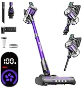 Cordless Vacuum Cleaner, 8-in-1 Cordless Stick Vacuum Cleaner with 3 Suction Modes, Up to 45mins ...