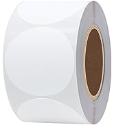 Hybsk 2 inch Circle Color Direct Thermal Stickers Shipping Labels for Barcodes,Name Tag,DIY Logo ...