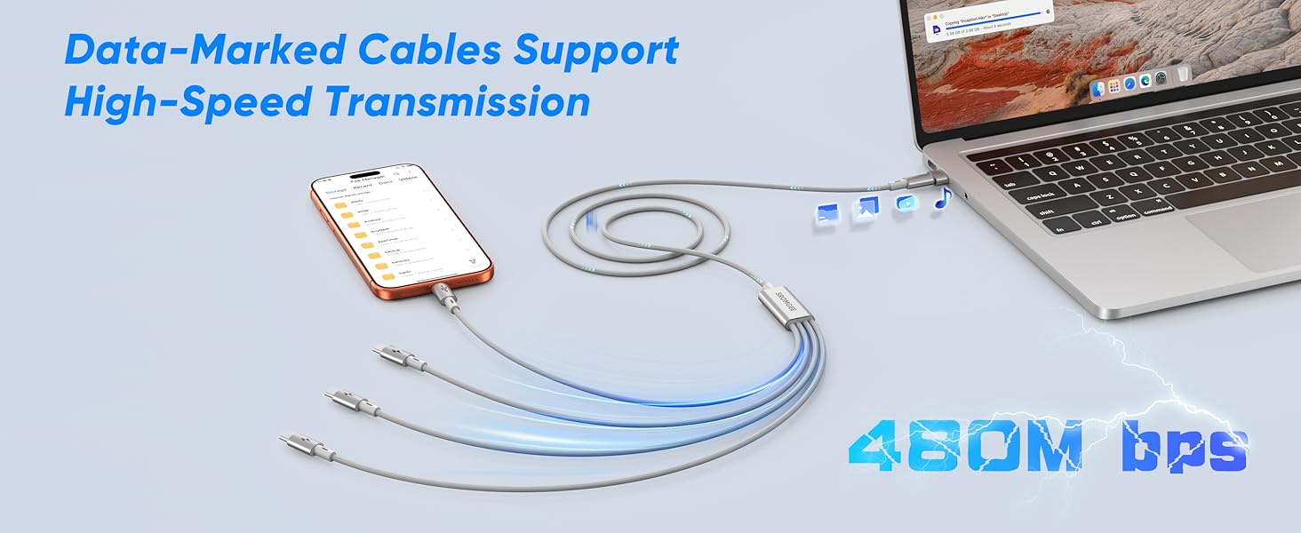 multi device charging cable