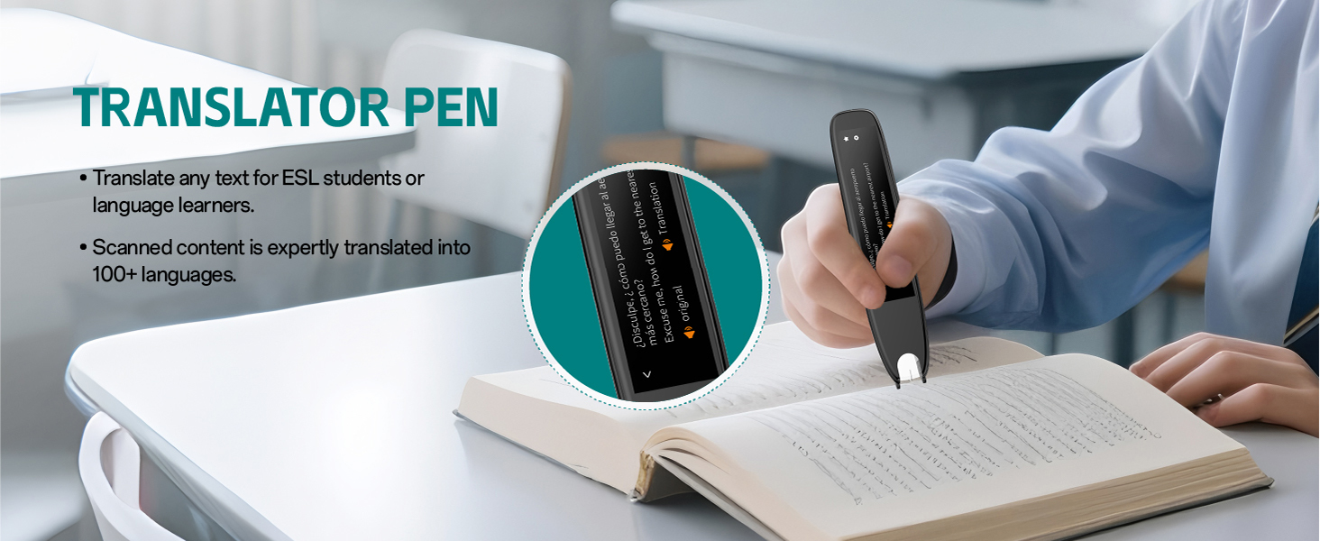 Translator pen for ESL