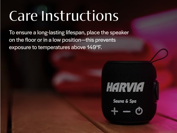 Care instructions for a long life, place on floor or low position