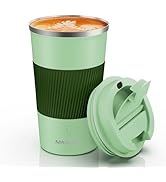 MOMSIV 17oz Travel Mug, Insulated Coffee Cup with Leakproof Lid, Vacuum Stainless Steel Double Wa...